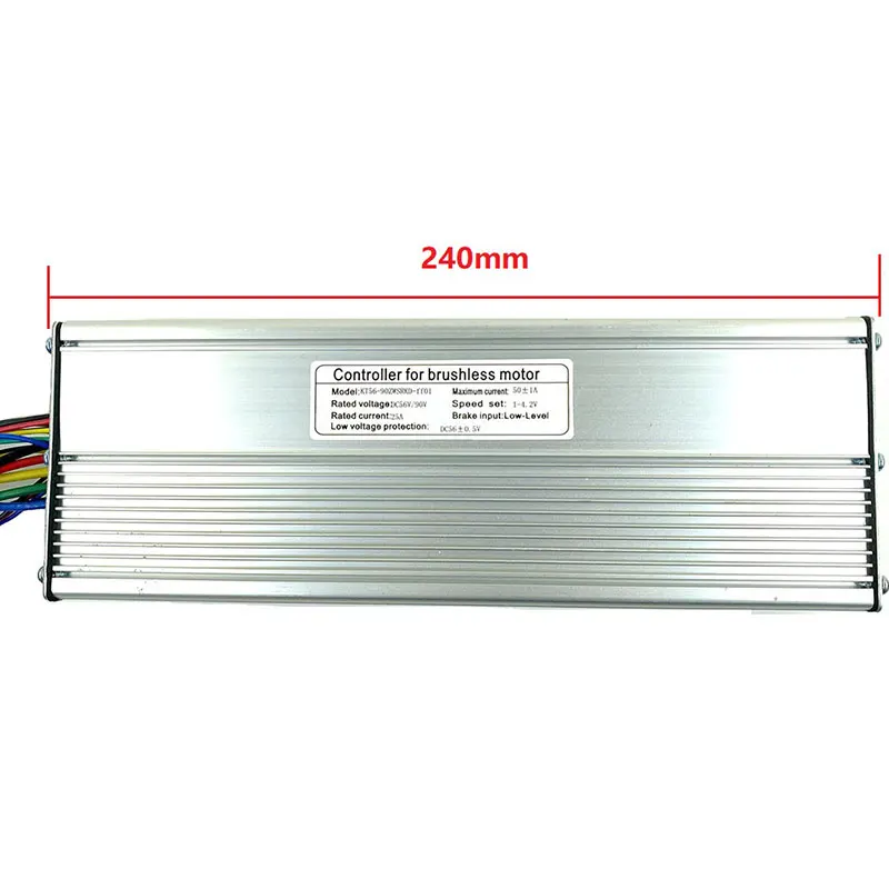 Electric Bicycle Controller Standard Square Wave Kunteng KT 56V-90V 50A for Ebike 3000W BLDC Motor Conversion Kit