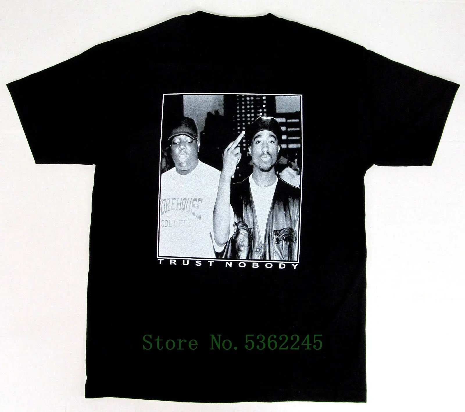 Tupac Biggie Trust Nobody футболка Notorious B. I. G 2pac футболка для взрослых S-5xl Черная Новинка для мужчин и женщин унисекс модная футболка