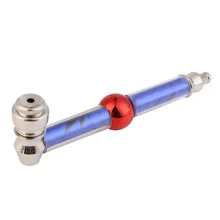 120 мм металлическая курительная трубка, курительная трубка, крутая головка черепа, контейнер для сигарет, травяная мельница, сетчатый фильтр, Прямая поставка, травка