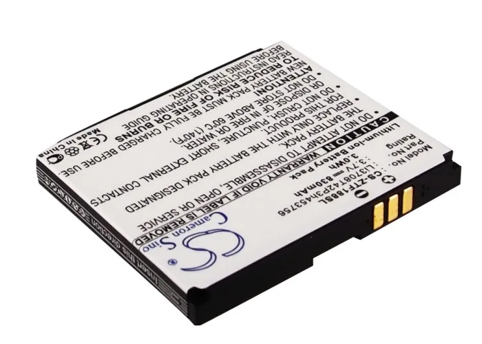 Обновленная батарея Cameron Sino для TELSTRA Li3708T42P3h453756 F858 Easy Touch, F870, Glide, i628 830 mAh/3.07Wh
