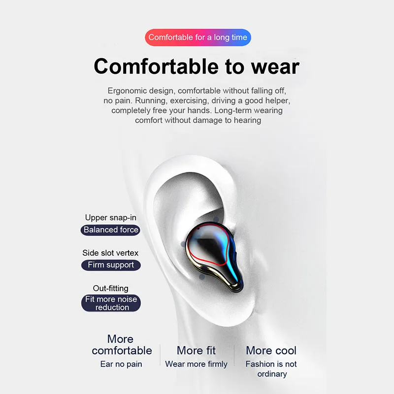 MLHJ TWS Wireless Headphones Bluetooth 5 0 Headphones Noise Canceling Earbuds Audifonos Bluetooth Inalambrico Auriculares