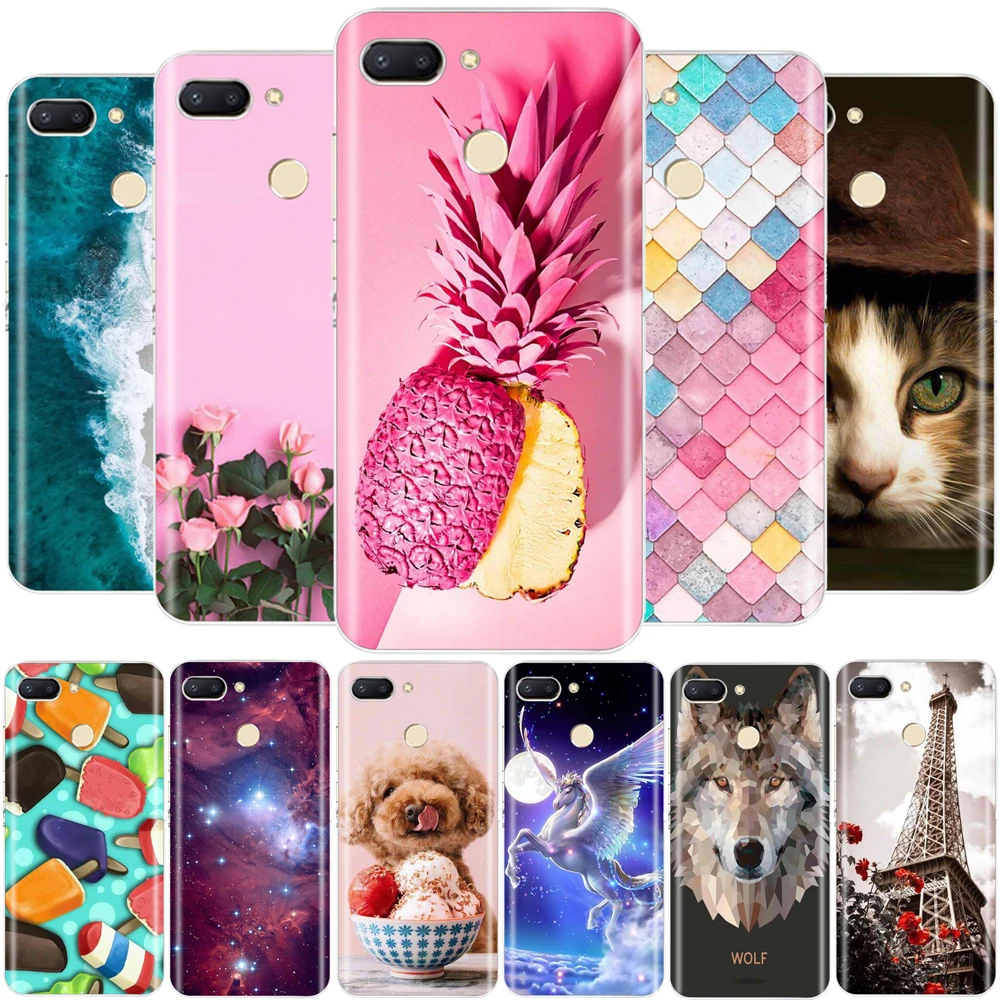 Huawei P Smart 2018 силиконовый чехол ТПУ Мягкая задняя крышка для huawei Case Чехол телефона