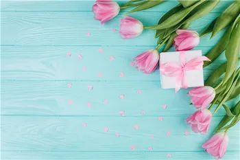 

SHUOZHIKE Vinyl Custom Valentine day Photography Backdrops Prop Floral Rose Wooden Photo Studio Background F191217-1263