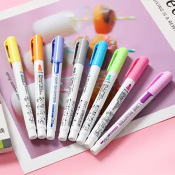 

8 Pcs Colored Double Line Pen Drawing Outline Highlighters Fluorescent Marker