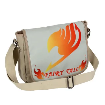 

cosplay props Anime FAIRY TAIL Messenger Bag Satchel Bookbag Unisex Canvas Zipper Cross Body Schoolbag Student Laptop Book Bags