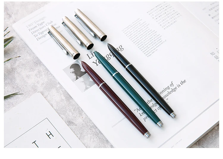 JIANWU, 1 шт., 0,5 мм, ретро герой, Классическая стальная ручка, перьевая ручка, роскошные модные перьевые ручки, новинка, ручки, подарок, для офиса, школы, поддержка