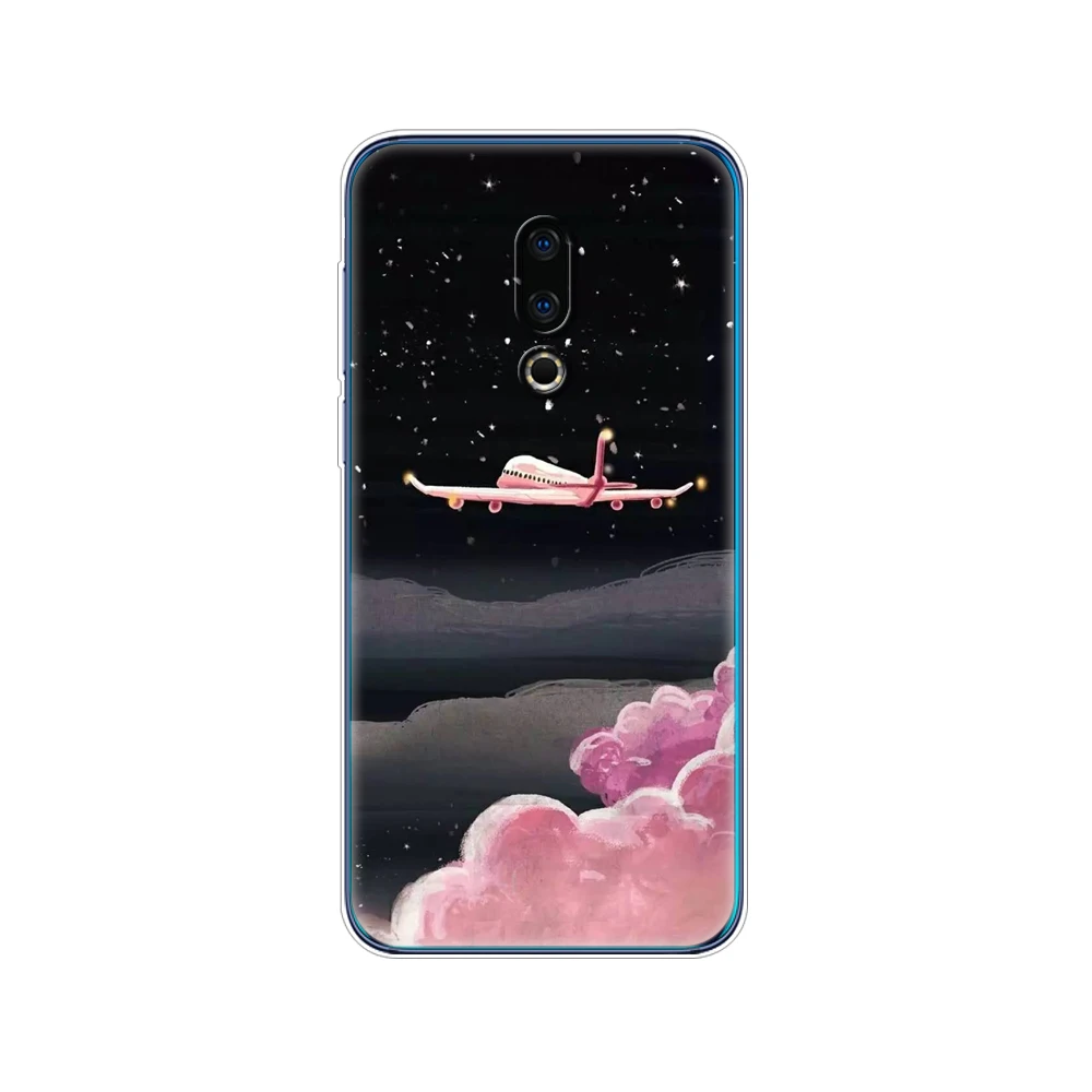 For Meizu 16th Case 6.0'' Silicone Case For Meizu 16th Plus Case Cover 6.5'' Soft TPU back cover bumper coque etui cartoon cases for meizu Cases For Meizu