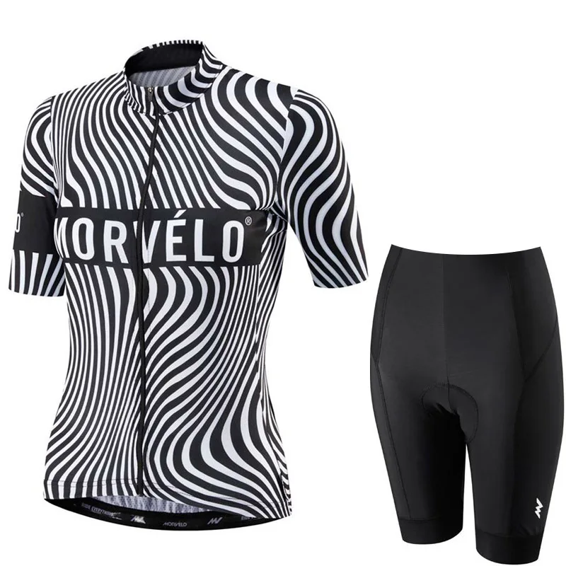 MORVELO Женская велосипедная Джерси быстросохнущая одежда с коротким рукавом летняя дышащая велосипедная одежда Ropa Ciclismo - Цвет: 8
