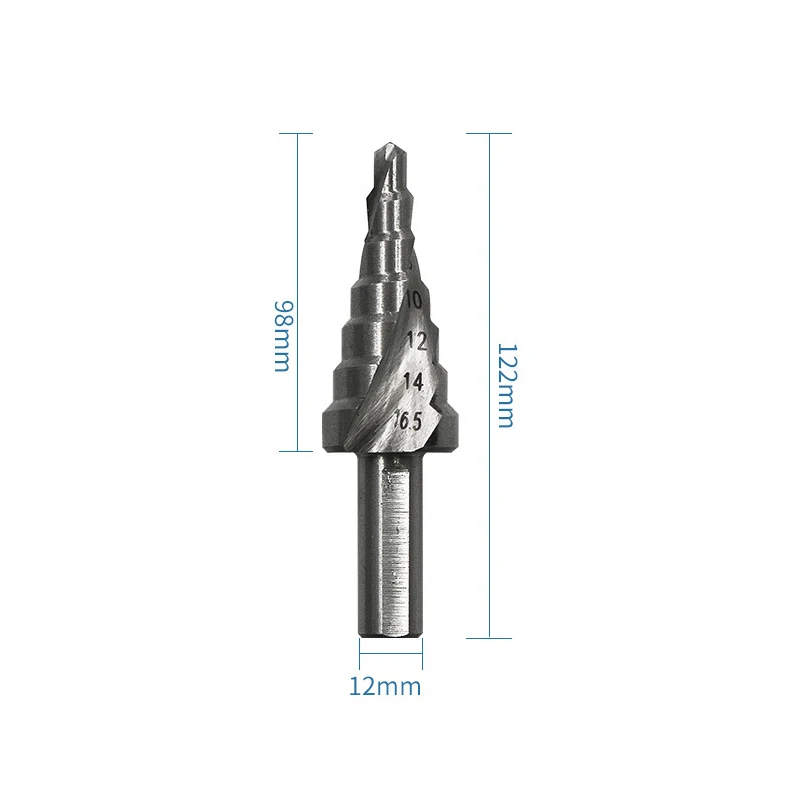 4-16,5 мм Высокоскоростная сталь 6542/м2 треугольная ручка спиральный паз Шаг сверло