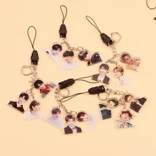 Идол стажеры Чэнь ли сельскохозяйственные Cai Xu Kun Zhu Ting сопутствующие продукты мультфильм акриловый брелок висячая веревка 005