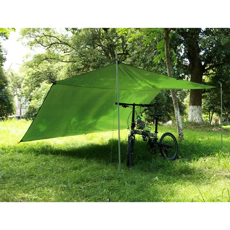 Outdoor Multi-function Canopy Waterproof Sunscreen Beach Pergola Shade Tent Light Moisture Mat Camping Umbrella Awning