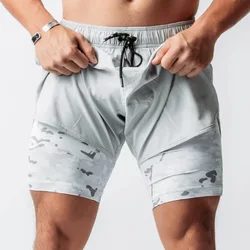 LYFT – Shorts de sport deux en un pour hommes, pantalons de course, de sport, de Jogging, de Fitness et d'entraînement, à séchage rapide, été 