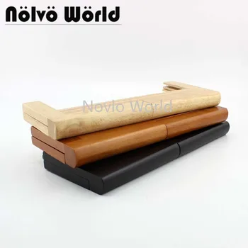 

20pcs bulk order 28X11cm 11 Inch Accept Mix Big Size Solid Wood Frame In Screws For Women Purse Bag Clutch Bags Handbags Handles