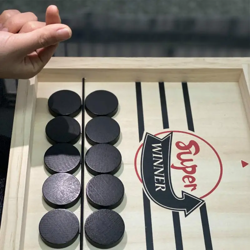 Настольная игра Быстрый хоккейный слинг Puck два игрока деревянная доска вечерние