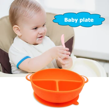 

Suction Cup Plate Dish Kids Divided Bowl with Straw Feeding Dinnerware Tableware Lightweight Parts Little Child Accessories