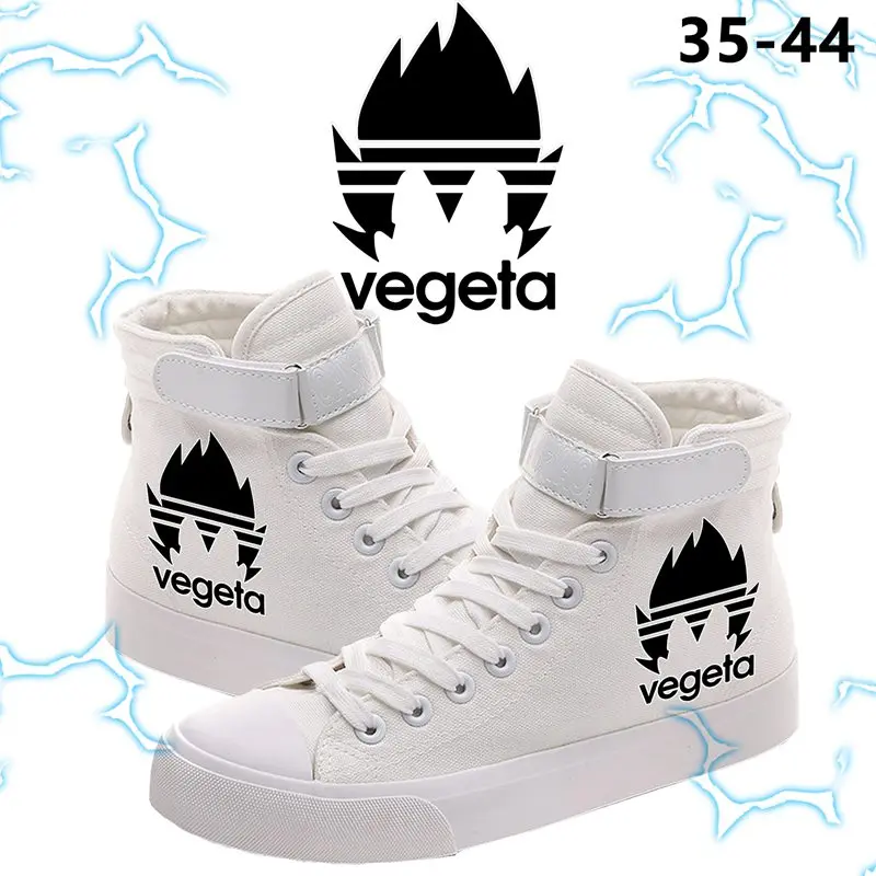 Dragon Ball Vegeta/мужская повседневная парусиновая обувь с принтом логотипа; спортивная обувь; модная обувь в стиле хип-хоп