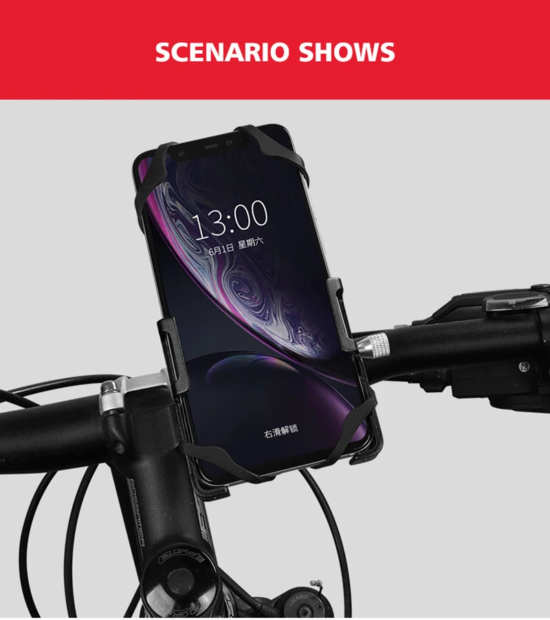 Алюминиевый вращающийся держатель для телефона на велосипед, универсальный держатель для мотоцикла, велосипеда, телефона, держатель для смартфонов 3," до 7,5", руль с держателем для GPS клипсой