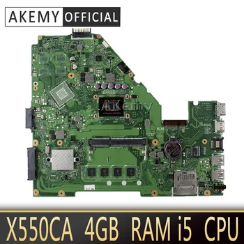 

Akemy X550CA Laptop motherboard for ASUS X550CA X550CC X550CL R510C Y581C X550C X550 Test original mainboard 4GB RAM i5 cpu