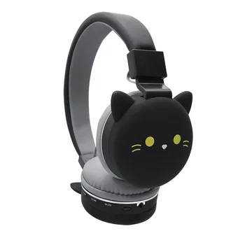 

Wireless Bluetooth Cute Cat Ear Headphones For Kids Girl Foldable Stereo Head Mounted Headset With Microphone Support NFC FM