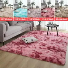 Пушистый домашний напольный коврик для гостиной, Противоскользящий коврик для спальни, прямоугольный современный гостиничный коврик, легко чистится, супер мягкий декоративный коврик