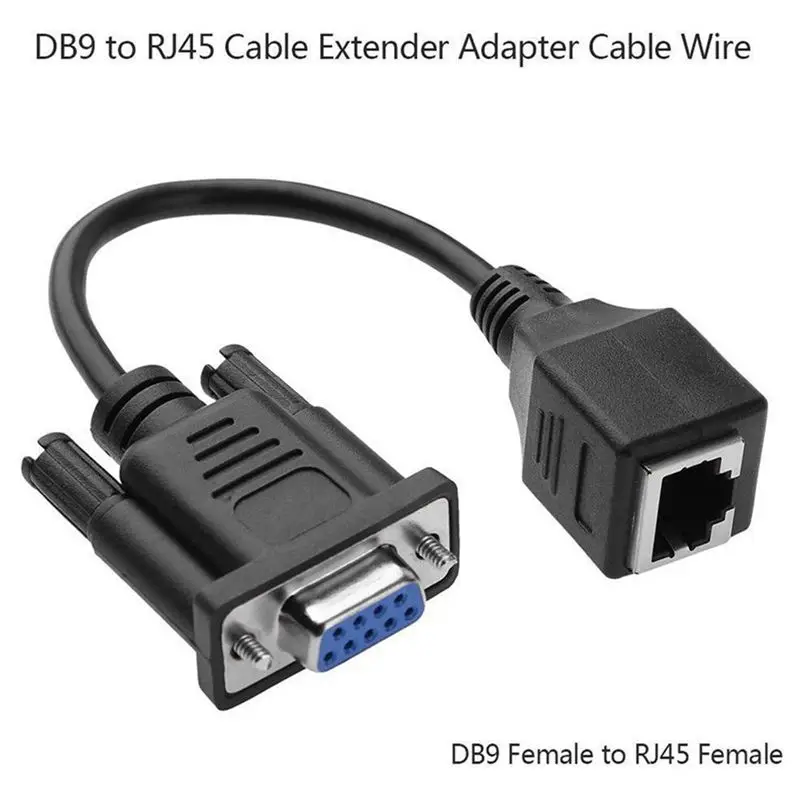 VGA Женский к RJ45 Женский удлинитель адаптер шнур провод DB9 к RJ45 сетевой кабель