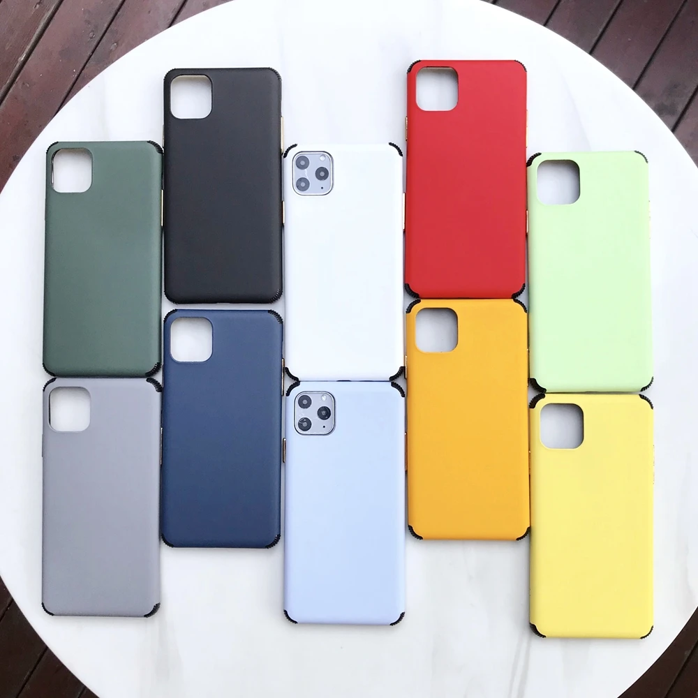 Простой чехол для iPhone 11 Pro белые чистые однотонные мягкие ударопрочные чехлы из