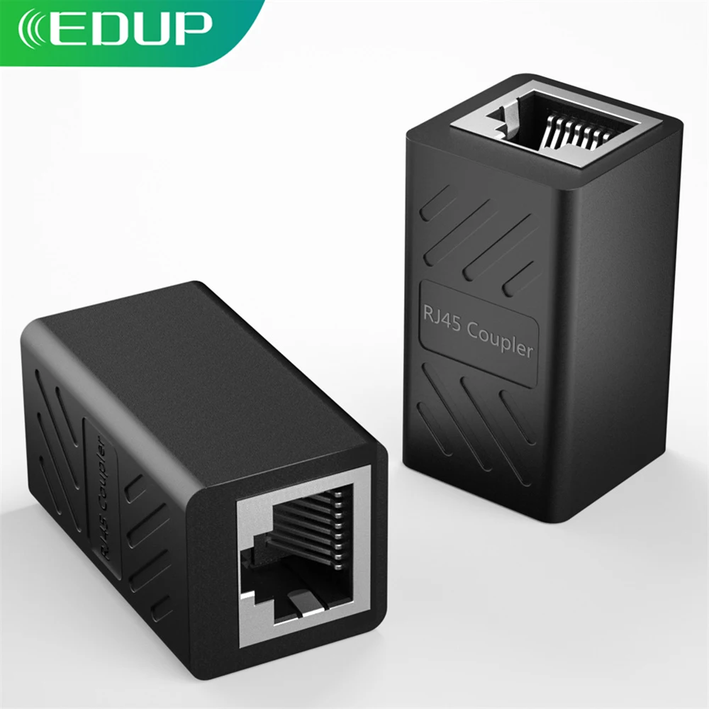 

EDUP RJ45 Ethernet Cables Coupler Ethernet Inline Cable Extender Female to Female Network Socket Adapter for Cat5,Cat6,Cat7