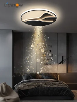 

Simple modern bedroom ceiling lamp warm and romantic home creative personality round ceiling light