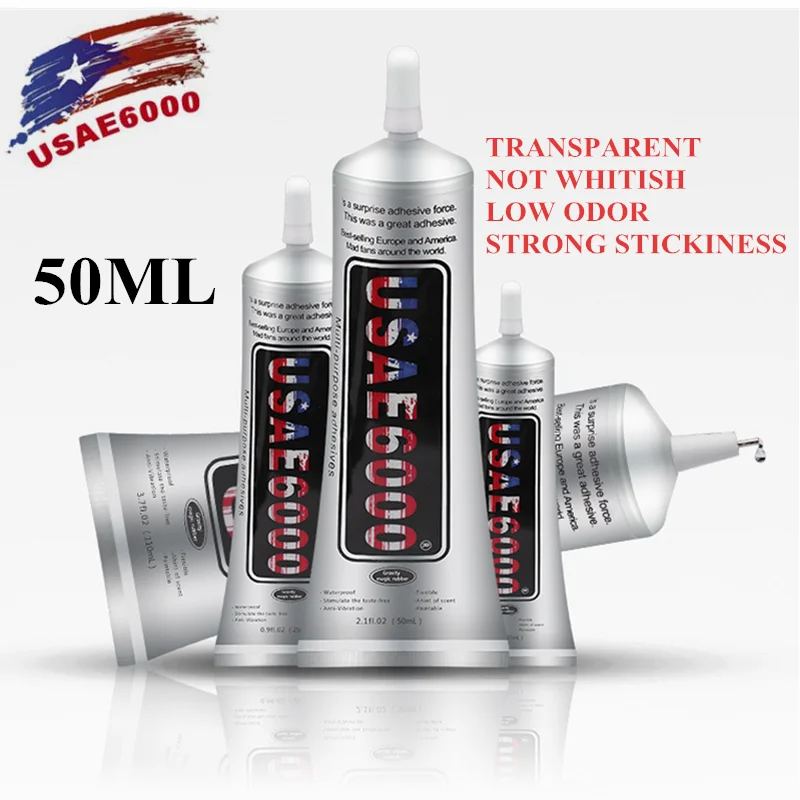

New E6000 glue 50ml Comes With A Needle Leather Plastic Acrylic Glue Metal Glue 1PCS