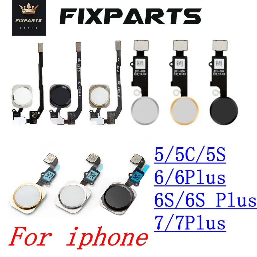 Новинка для Iphone 5S кнопка дома с гибким кабелем iPhone 5 5C 6 6Plus 6s plus 7 7Plus домашняя Flex