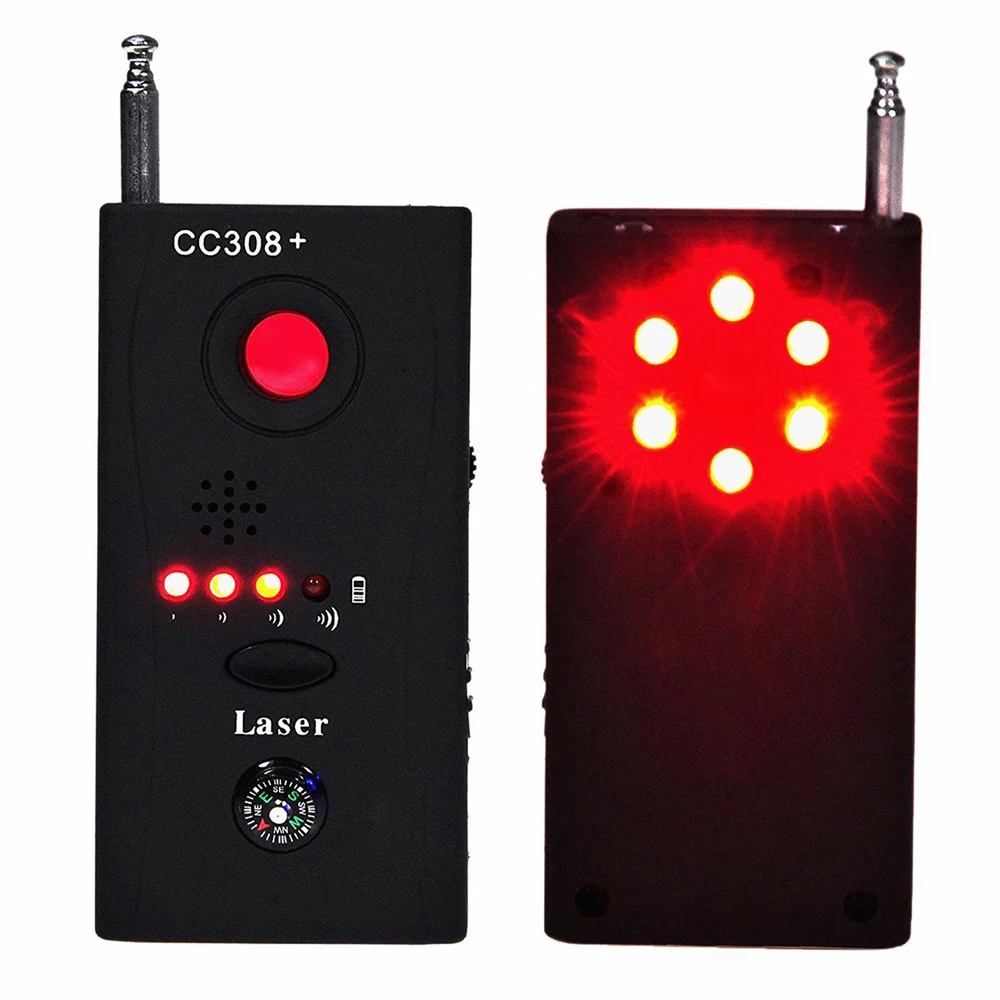 Anti Spy Bug Wiretap Mini cc308 Hidden Camera Dedektor Full Range Wireless RF GSM Signal Gps Spy Devices Finder Jammer