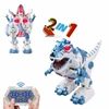 RC Deformation Dinosaur One-Key Deformation Robot Light Music Children's Electric Educational Dinosaurs Toy  English Version 2
