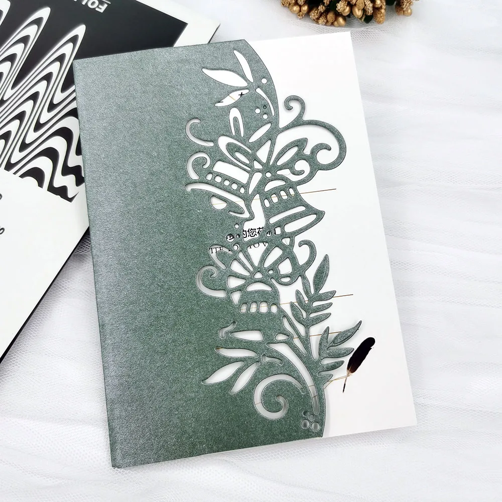 

Bell Greeting Car New Metal Cutting Dies Scrapbooking Embossing Folder for Card Making Paper Craft Diy Clear Stamps and Dies Cut