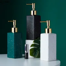 300 мл керамическая бутылка для средства для мытья рук, нордическая бутылка для мыла для ванной комнаты, бутылка для геля для душа, бутылка для пресса, бутылка для шампуня. Насадка насоса для дозатора мыла