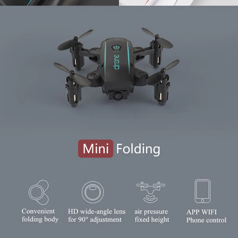 300 Вт 500 Вт пикселей мини-Дрон RC с камерой FPV складной Квадрокоптер с удержанием высоты Радиоуправляемый вертолет игрушки