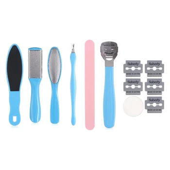

12 Pcs Manicure Foot Care File Set Dead Hard Skin Callus Remover Scraper Pedicure Rasp Tools Feet Care Kit Foot Care Tool