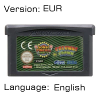 Sonicc Pinbal Party 32 бит видеоигры картридж Консоли Карты для nintendo GBA Sonicc Advance английский язык издание - Цвет: Sonicc Pinbal Party