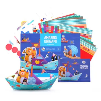 

DIY Paper Puzzles 3D Cartoon Vehicle Animal Cardboard Puzzles For KidsChildren Origami Book Gift Early Learning Educational Toy