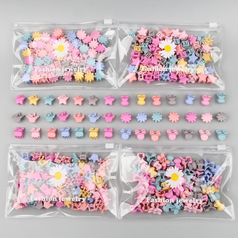 Baby Accessories 30Pcs/Bag Cute Girls Baby Heart Flower Crown Animals Colorful Hair Claws Sweet Hairpins Hair Clips Kid Hair Accessories baby essential 