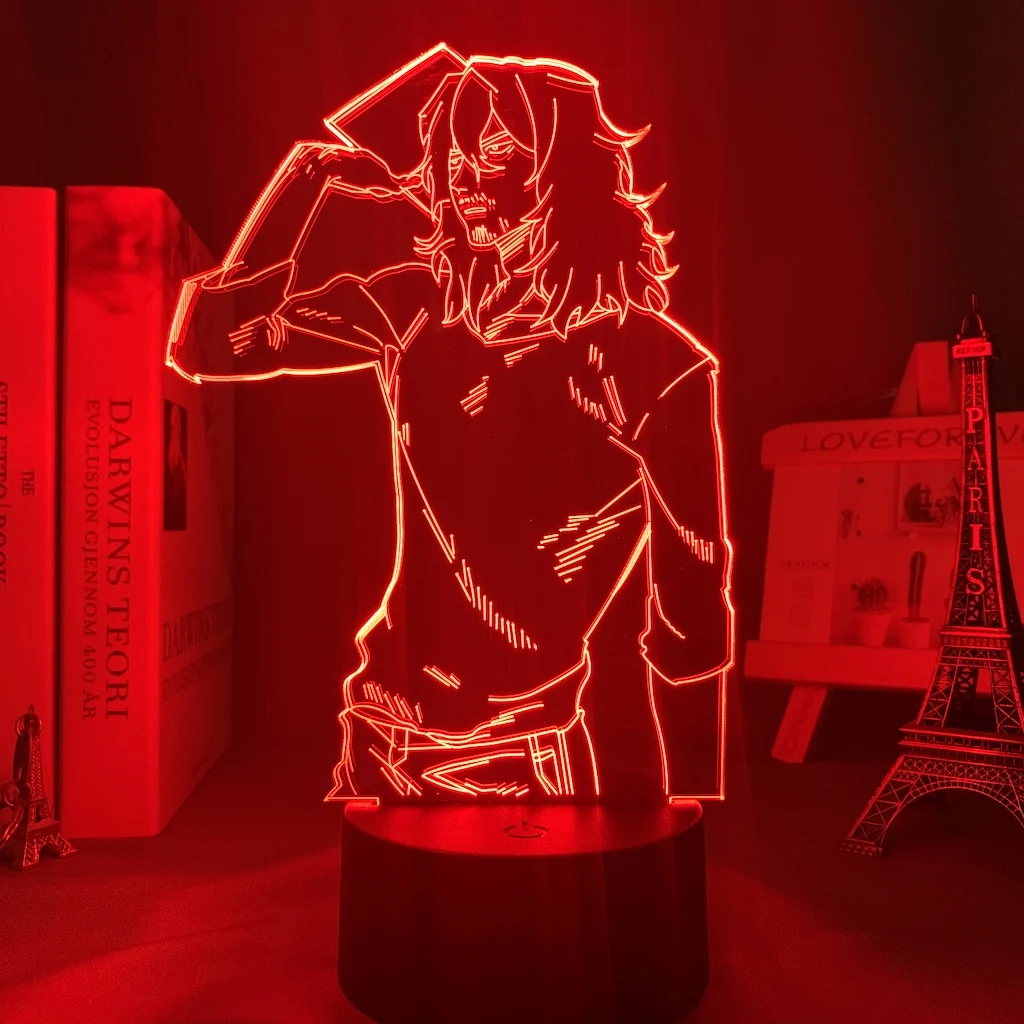 3D лампа аниме мой герой Академия Shota Aizawa светильник для спальни Декор день
