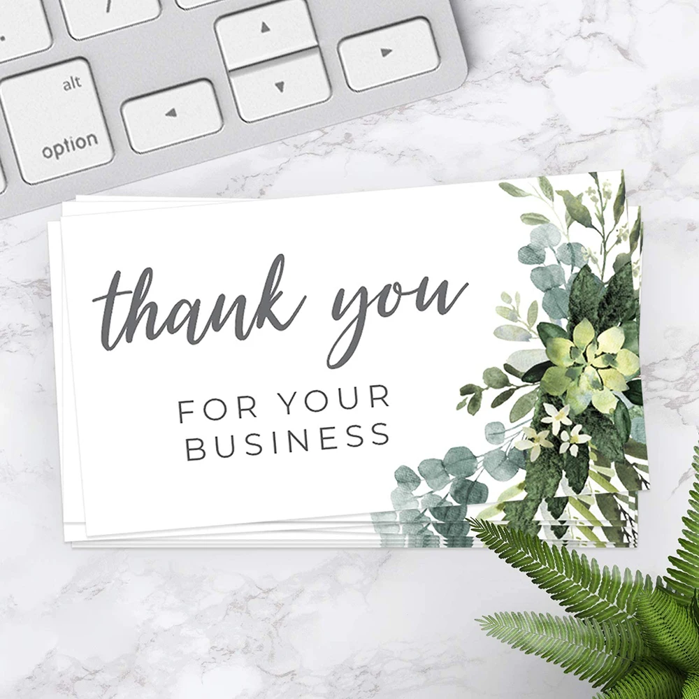 

30 шт., открытки с надписью «Thank You»