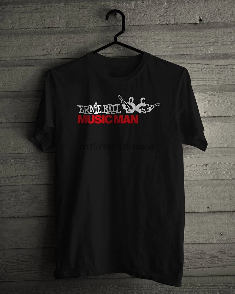 

Ernie Ball Musicman Professional Gear Logo Band Basic T-Shirt Black Color S-5xl