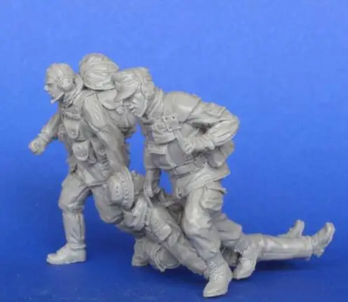 1/35 весы Неокрашенная Смола рисунок аварийно-спасательных 3 коллекция фигурок фигурка