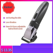 Kemei парикмахерский триммер для волос электрическая машинка для стрижки бороды машинка для стрижки волос для мужчин тример Регулируемая керамическая машинка для стрижки волос Бритва для стрижки края F35