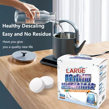 

Household Cleaning Effervescent Tablets Multi-functional Scale Cleaner For Kitchen Water Dispenser Removes Scale Tea Stains