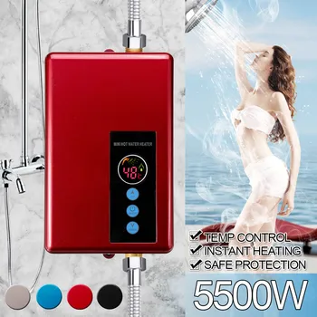 

5500w Instant Electric Tankless Water Heater Instantaneous Water Heater Instant Electric Water Heating Fast Hot Shower