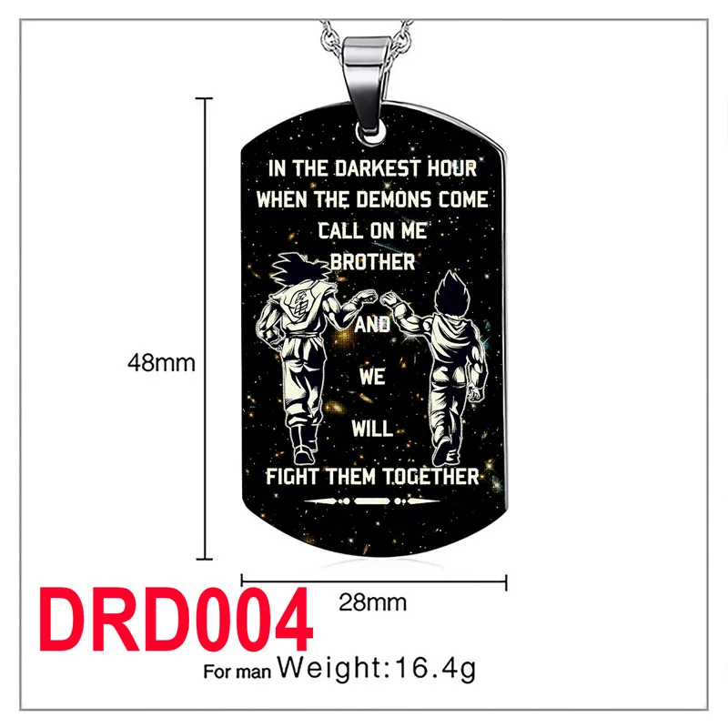 Нержавеющая сталь DOG TAG кулон ожерелье военные украшения персонализированные dogtag подарок на день рождения