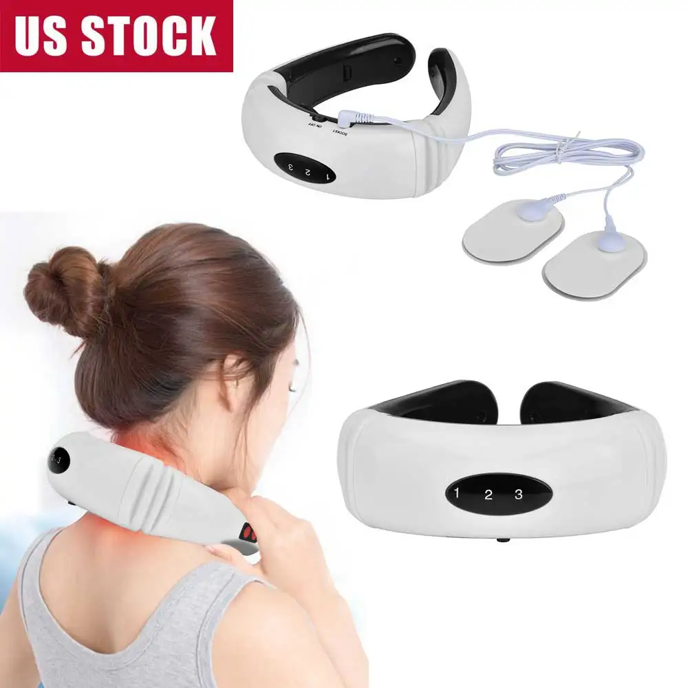 

Electric Pulse Back Neck Massager Far Infrared Heating Pain Relief Intelligent Cervical Massager Health Care Tools Dropshipping