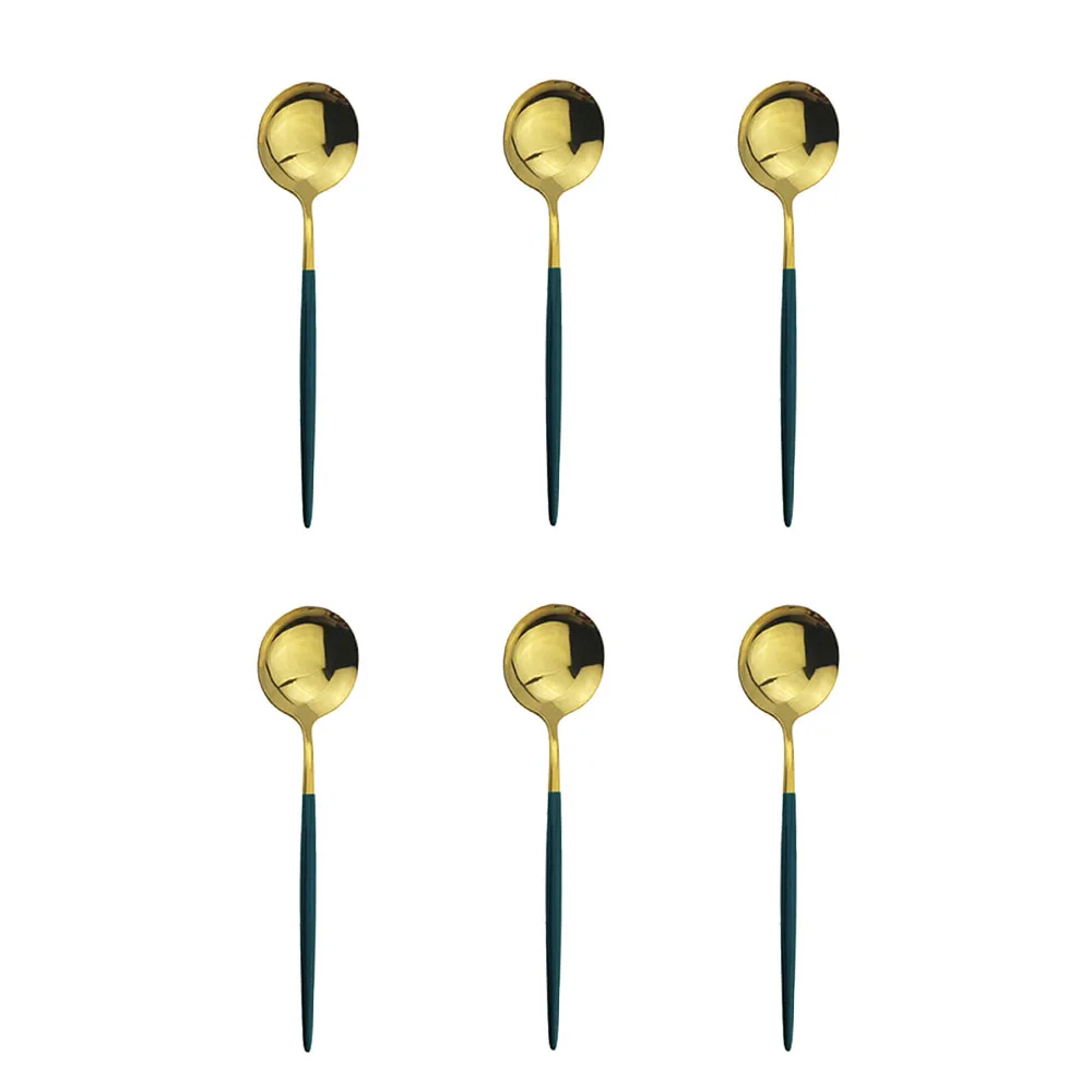 6Pcs Green Gold