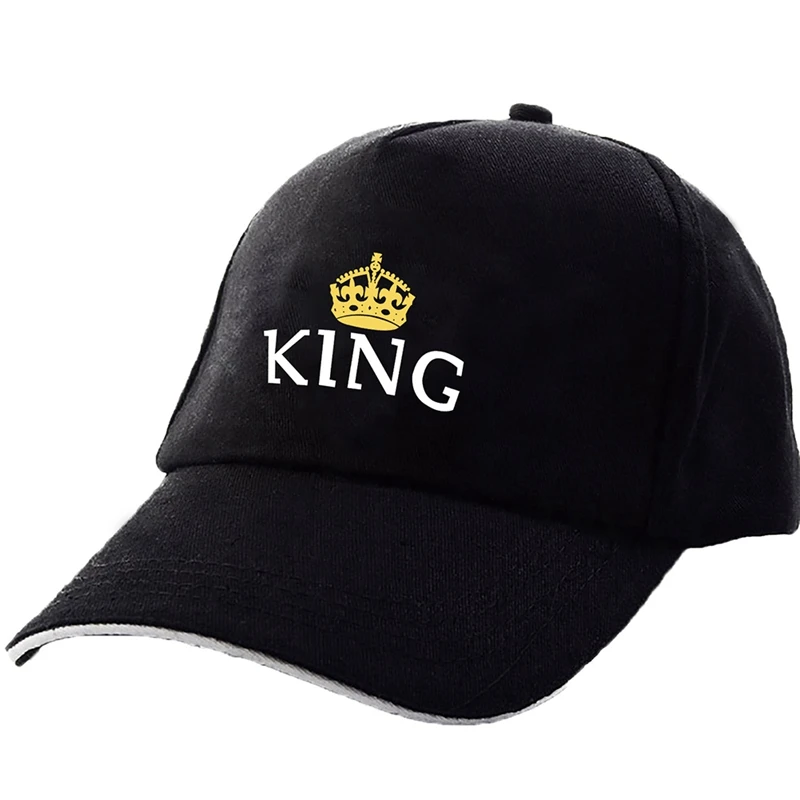 Новинка, кепки KING QUEEN, новая мода, хип-хоп бейсболки, холщовая шапка с буквенным принтом, для влюбленных, Snapback, Солнцезащитная шляпа для мужчин и женщин, шапки